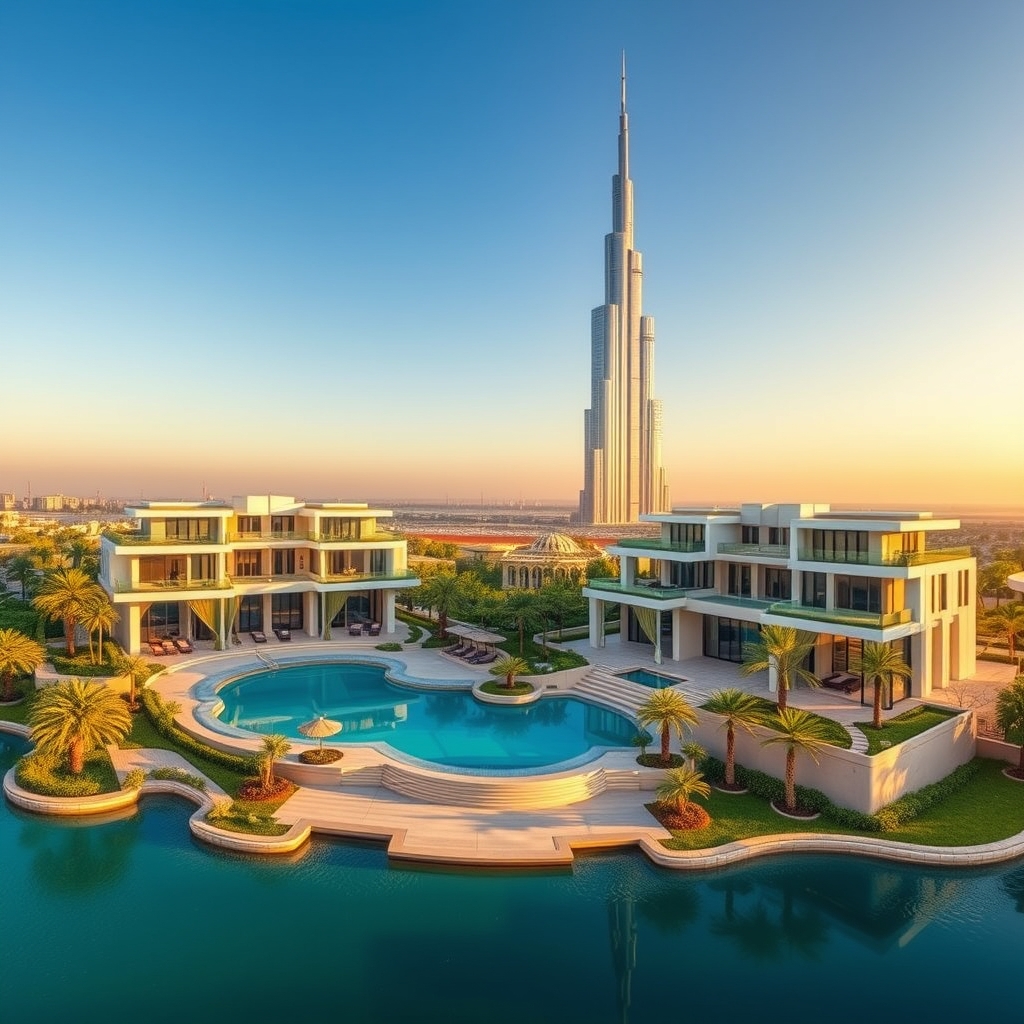 District One Villas 2026: виллы Meydan с видом на Burj Khalifa